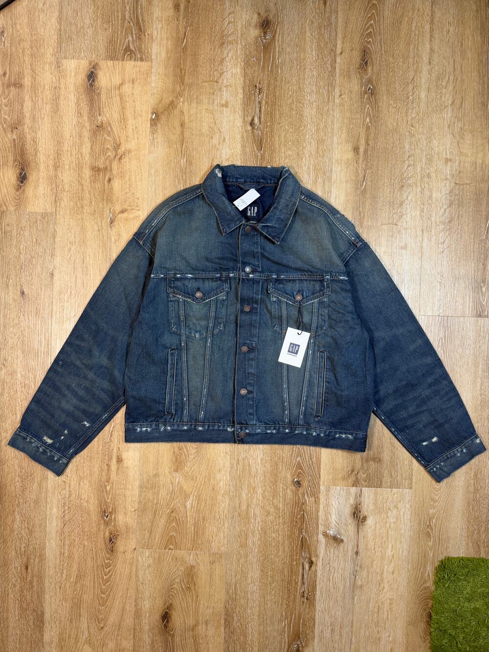 Gap x Madhappy Distressed Denim Jacket L New